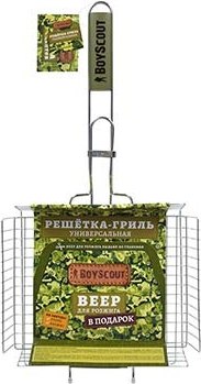 Изображение товара Решетка для мангала Boyscout Универсальная с веером 57(+5)x30x25x5