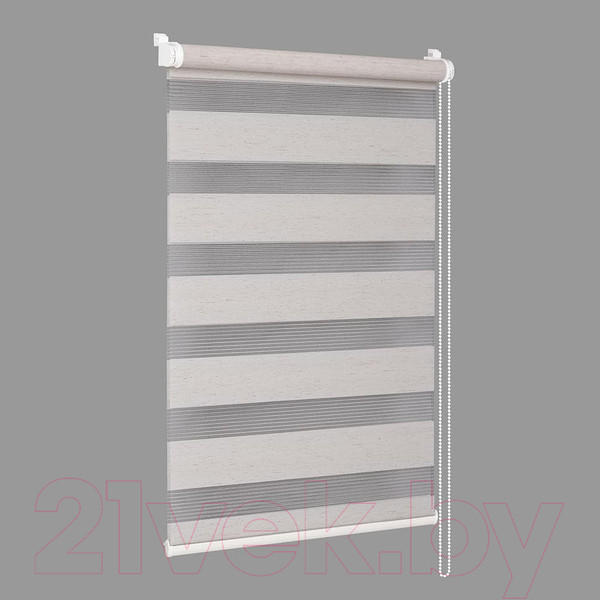 Изображение товара Рулонная штора Delfa Сантайм День-Ночь Натур МКД DN-408 (48x160, лён)