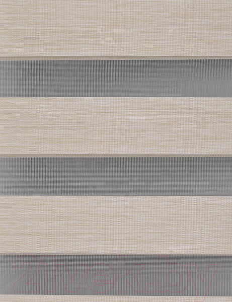 Изображение товара Рулонная штора Delfa Сантайм День-Ночь Натур МКД DN-4302 (68x215, шампань)