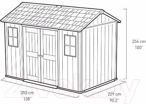 Изображение товара Сарай из ДПК Keter Oakland 1175 SD / 230456