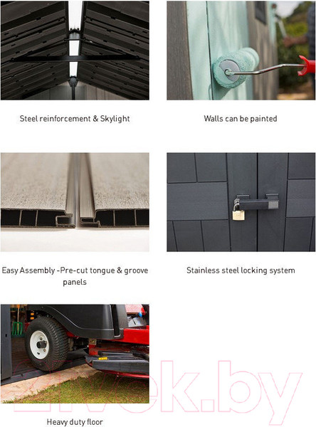 Изображение товара Сарай из ДПК Keter Oakland 1175 SD / 230456