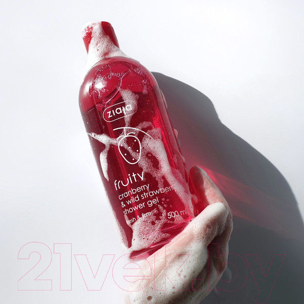 Изображение товара Гель для душа Ziaja Клюква и земляника (500мл)