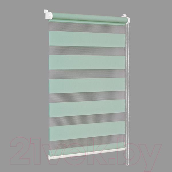 Изображение товара Рулонная штора Delfa Сантайм День-Ночь Стандарт МКД DN-41041 (34x160, бирюза)