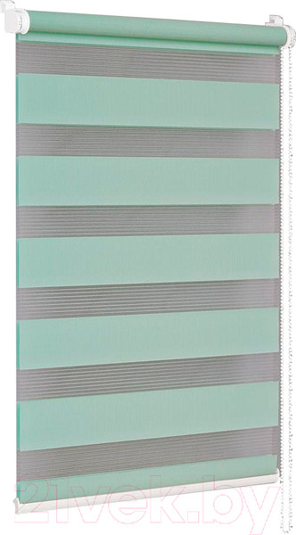 Изображение товара Рулонная штора Delfa Сантайм День-Ночь Стандарт МКД DN-41041 (43x160, бирюза)