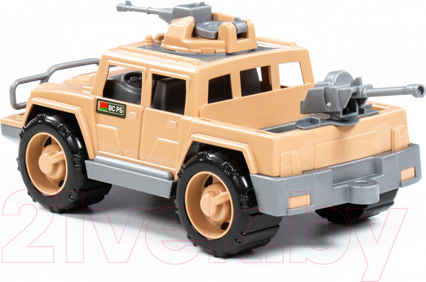 Изображение товара Автомобиль игрушечный Полесье Защитник военный с пулемётами / 63403