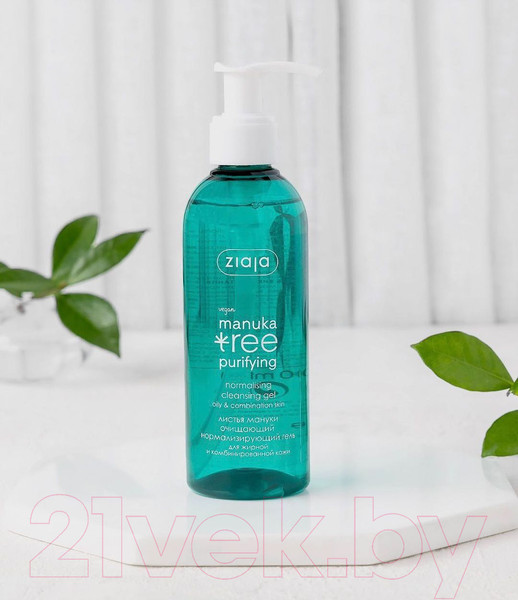 Изображение товара Гель для умывания Ziaja Manuka Tree нормализирующий для жирной и комбинированной кожи (200мл)