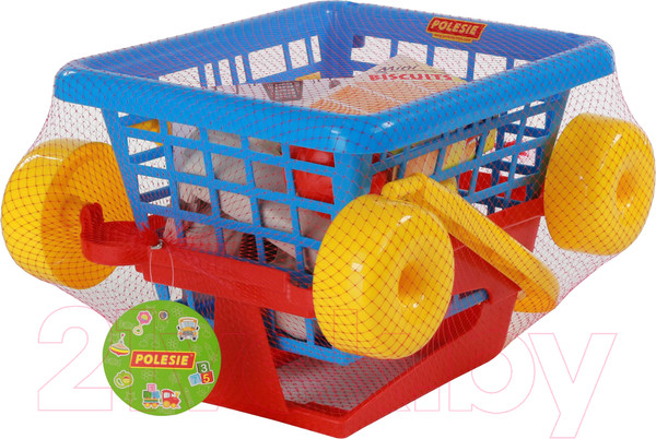 Изображение товара Тележка игрушечная Полесье Supermarket №1 с набором продуктов / 67890