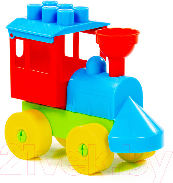 Изображение товара Конструктор Полесье Юный путешественник. Паровоз 55231