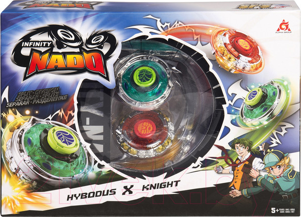 Изображение товара Игровой набор Infinity Nado Два волчка Сплит Hybodus & Knight / 36061