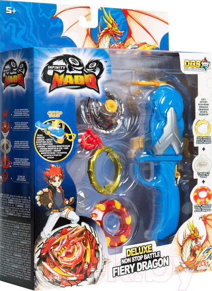 Изображение товара Игрушка детская Infinity Nado Волчок Адвансд Fiery Dragon / 37704
