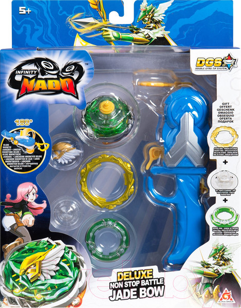 Изображение товара Игрушка детская Infinity Nado Волчок Адвансд Jade Bow / 37705