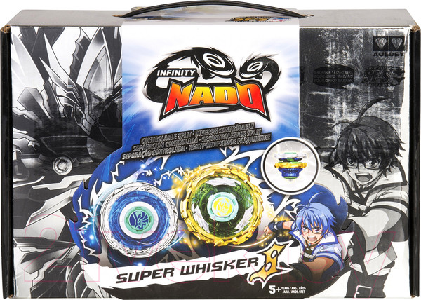 Изображение товара Игровой набор Infinity Nado Волчок Крэк Super Whisker / 36063