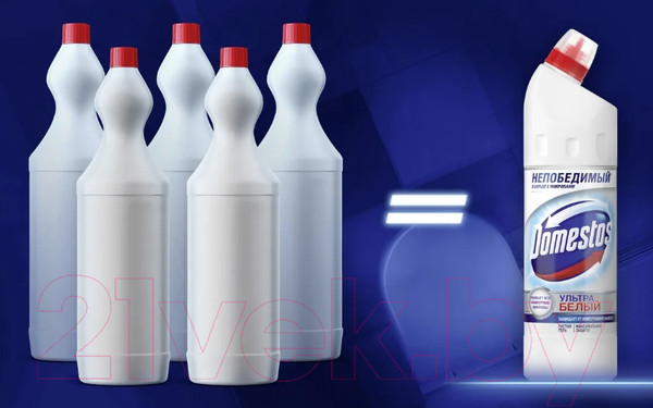 Изображение товара Чистящее средство для унитаза Domestos Ультрабелый (750мл)