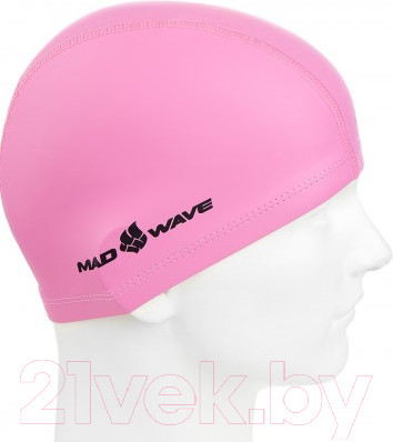 Изображение товара Шапочка для плавания Mad Wave PU Coated (розовый)