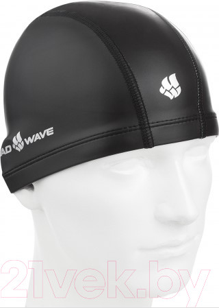 Изображение товара Шапочка для плавания Mad Wave PU Coated (черный)