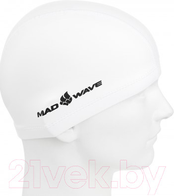 Изображение товара Шапочка для плавания Mad Wave PU Coated (белый)
