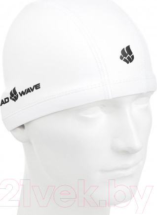 Изображение товара Шапочка для плавания Mad Wave PU Coated (белый)