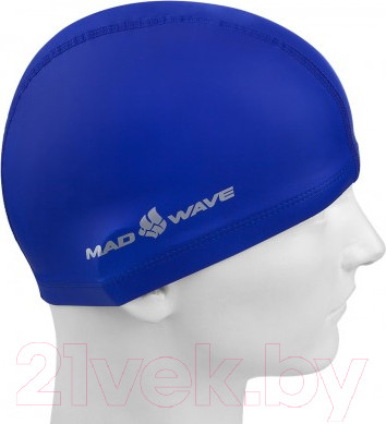 Изображение товара Шапочка для плавания Mad Wave PU Coated (синий)