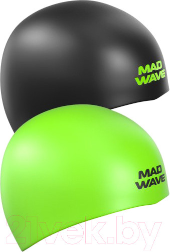Изображение товара Шапочка для плавания Mad Wave Reverse (зеленый/черный)