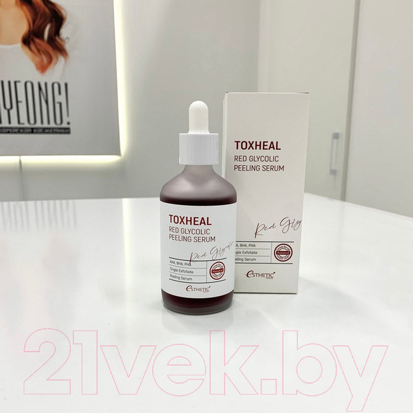 Изображение товара Сыворотка для лица Esthetic House Toxheal Red Glyucolic Peeling Serum гликолевая (100мл)