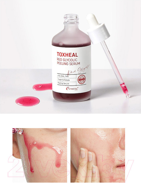 Изображение товара Сыворотка для лица Esthetic House Toxheal Red Glyucolic Peeling Serum гликолевая (100мл)