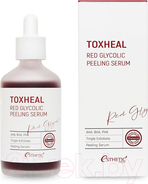 Изображение товара Сыворотка для лица Esthetic House Toxheal Red Glyucolic Peeling Serum гликолевая (100мл)