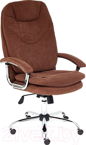 Изображение товара Кресло офисное Tetchair Softy Lux флок (коричневый)