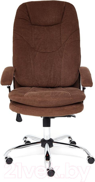 Изображение товара Кресло офисное Tetchair Softy Lux флок (коричневый)