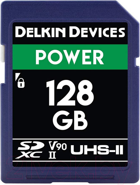 Изображение товара Карта памяти Delkin Power SDXC 128GB 2000X UHS-II (Class 10) V90 (DDSDG2000128)