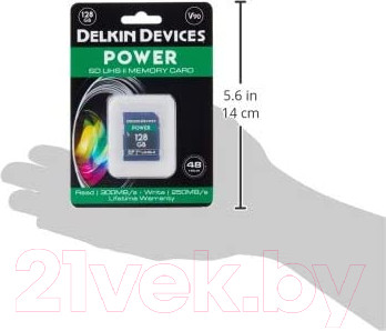 Изображение товара Карта памяти Delkin Power SDXC 128GB 2000X UHS-II (Class 10) V90 (DDSDG2000128)