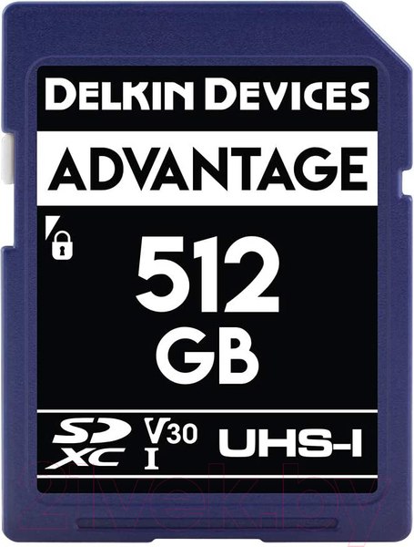 Изображение товара Карта памяти Delkin Advantage SDXC 512GB 633X UHS-I (Class 10) V30 (DDSDW633512G)