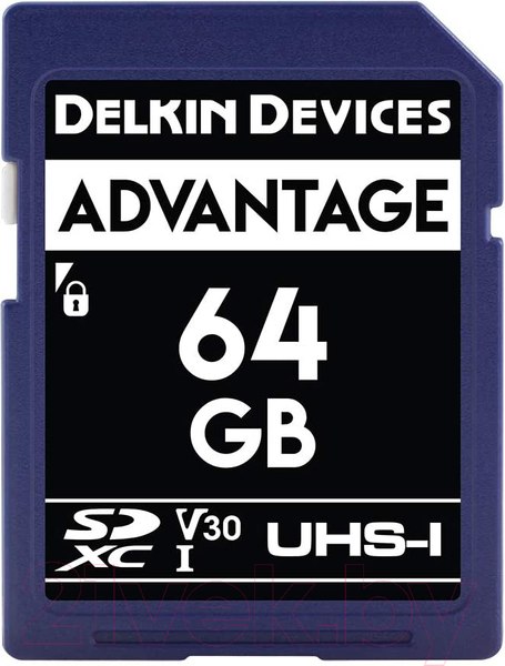 Изображение товара Карта памяти Delkin Advantage SDXC 64GB 633X UHS-I (Class 10) V30 (DDSDW63364GB)