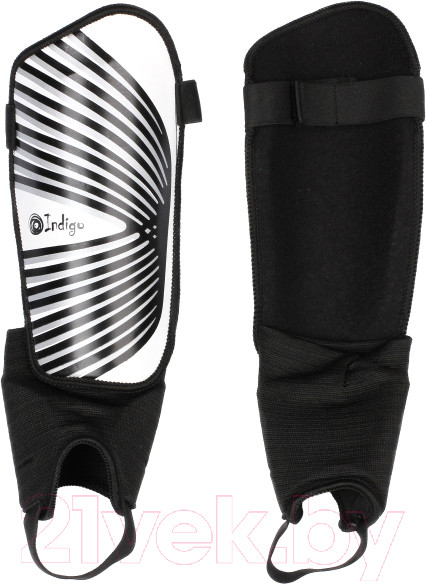 Изображение товара Щитки футбольные Indigo Sport 1509 (M, черный/белый)