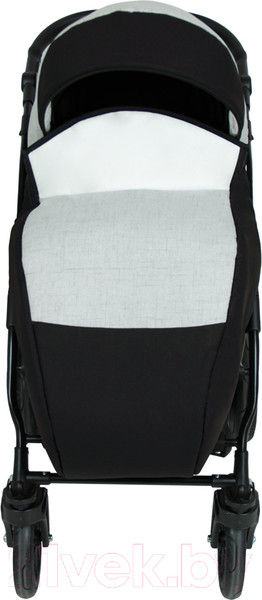 Изображение товара Детская универсальная коляска Alis Alvaro F 3 в 1 (Al 04, темно-серый/светло-серый/белая кожа)