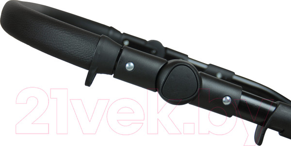 Изображение товара Детская универсальная коляска Alis Alvaro F 3 в 1 (Al 04, темно-серый/светло-серый/белая кожа)