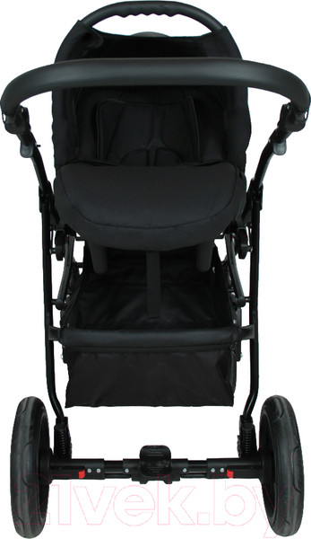 Изображение товара Детская универсальная коляска Alis Alvaro F 3 в 1 (Al 04, темно-серый/светло-серый/белая кожа)