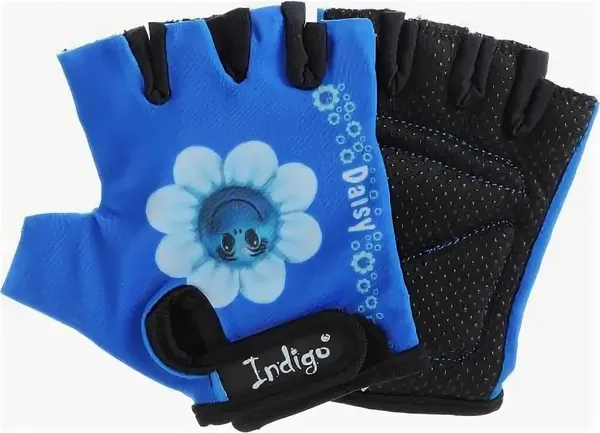 Изображение товара Велоперчатки Indigo Sport Ромашка / SB-01-8887 (2XS, голубой/белый)