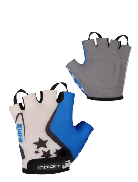 Изображение товара Велоперчатки Indigo Sport SB-01-8803 (2XS, белый/голубой)