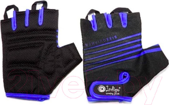 Изображение товара Велоперчатки Indigo Sport SB-01-1575 (S, черный/синий)