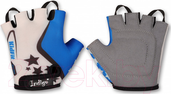 Изображение товара Велоперчатки Indigo Sport SB-01-8803 (XS, белый/голубой)