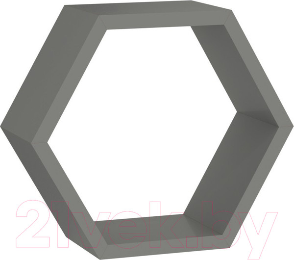 Изображение товара Полка-ячейка Domax FHS 300 Hexagonal Shelf SZ / 67702 (300x260x115x18, серый)