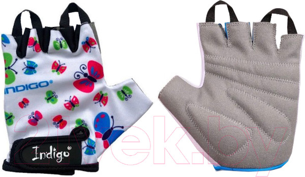 Изображение товара Велоперчатки Indigo Sport Butterfly / IN181 (XS, белый)
