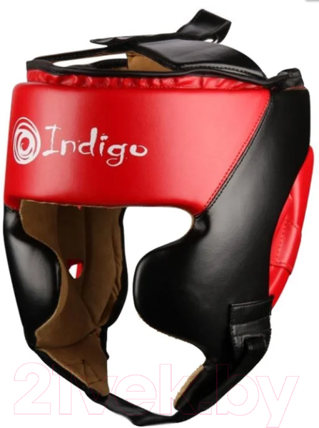 Изображение товара Боксерский шлем Indigo Sport 250046 (L, черный/красный)