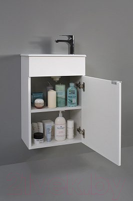 Изображение товара Тумба под умывальник Belux Бергамо-Женева НП40 (1, белый глянцевый)