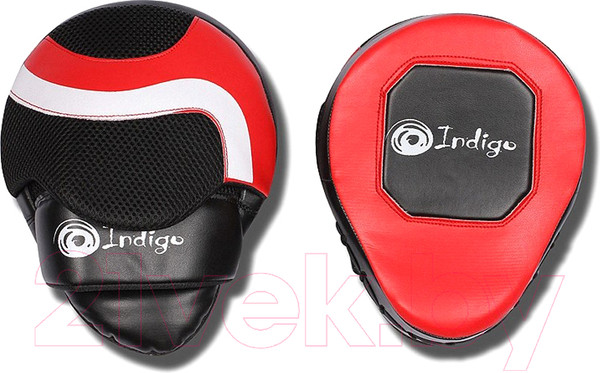 Изображение товара Боксерские лапы Indigo Sport 250043 (красный/черный)