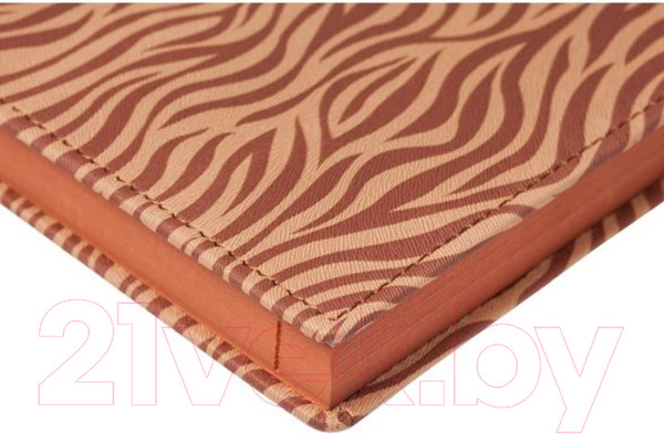 Изображение товара Ежедневник Hatber Ляссе Zebra / 176Ед5-04813 (бежевый)