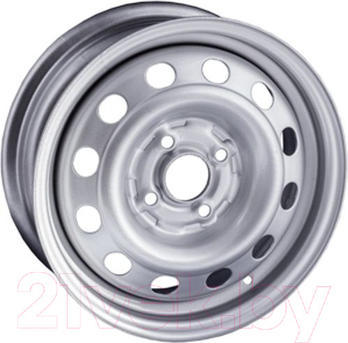Изображение товара Штампованный диск Trebl 64E45M 15x6" 4x114.3мм DIA 66.1мм ET 45мм Silver