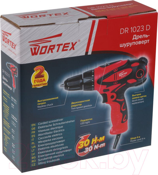 Изображение товара Дрель-шуруповерт Wortex DR 1023 D (DR1023D0029)