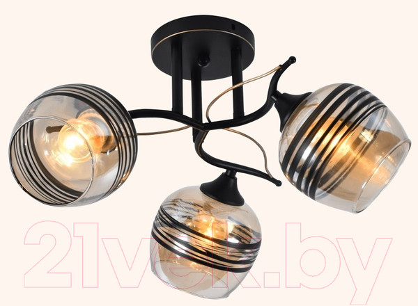 Изображение товара Потолочный светильник Mirastyle MX-5088/3 B BK