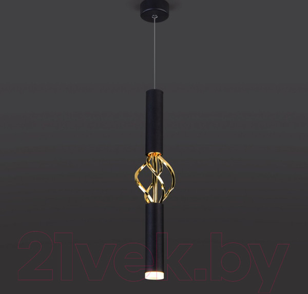 Изображение товара Потолочный светильник Евросвет Lance 50191/1 LED (черный/золотистый)